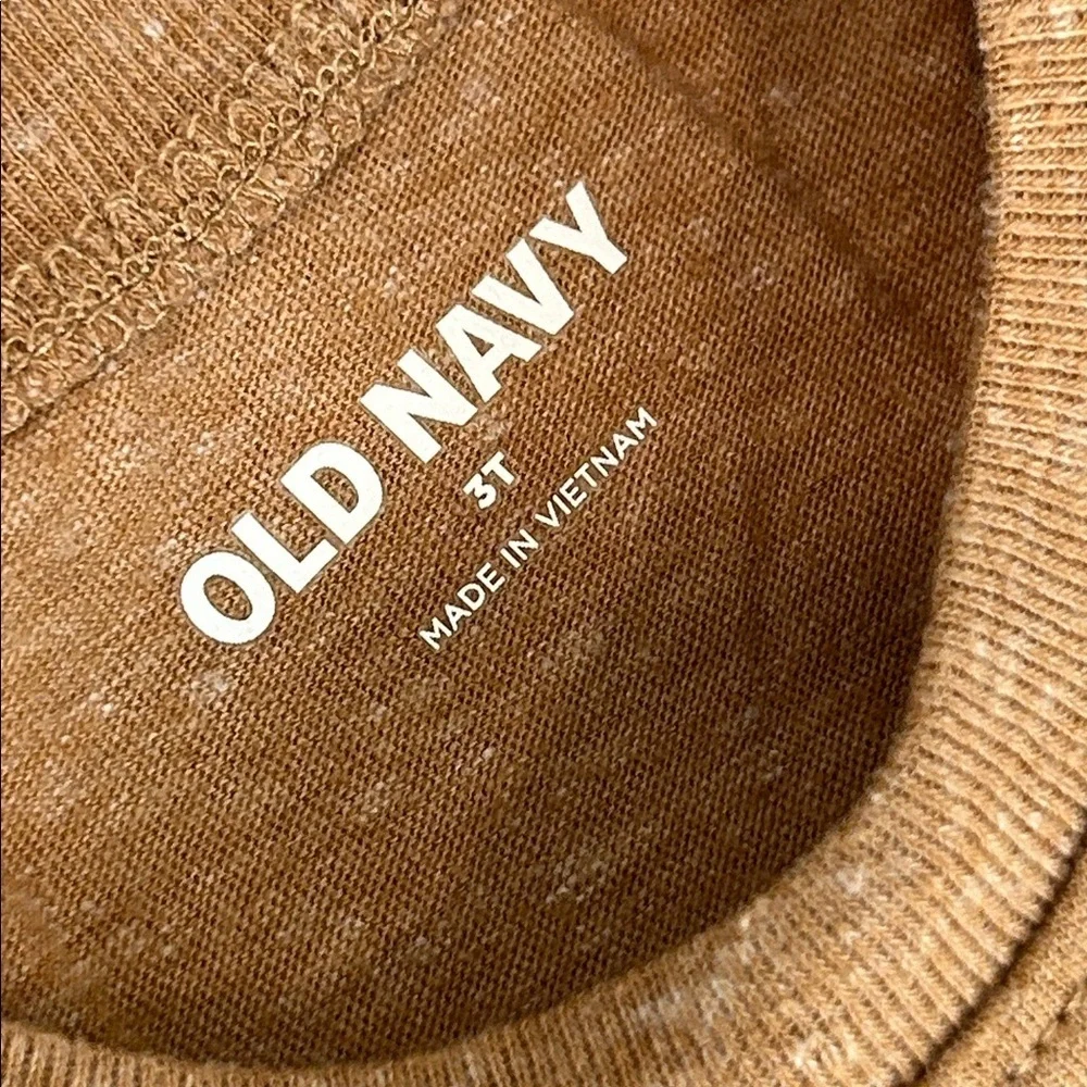 Old Navy Kids Long Sleeve Tee in Tan